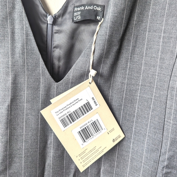 NWT Frank And Oak Pinstriped Dress - Picture 3 of 5